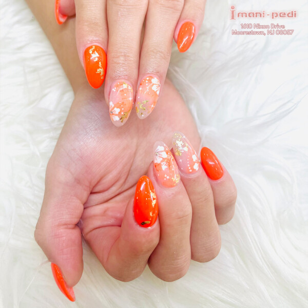 Orange Nails