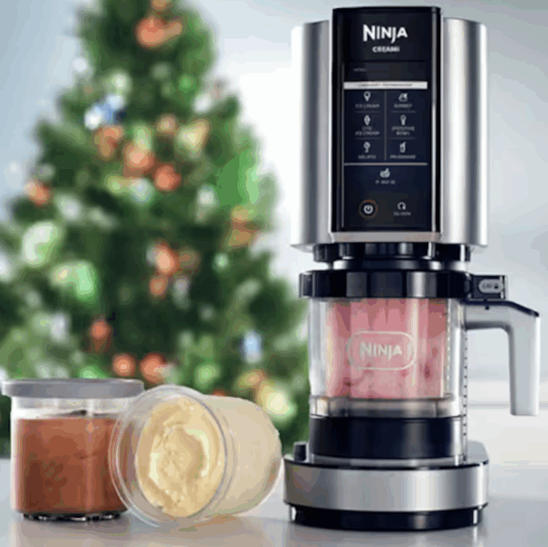 Mixer with Christmas Tree in background