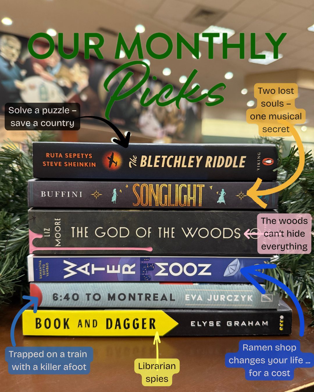 November/December Monthly Picks + 50% Off Sale!