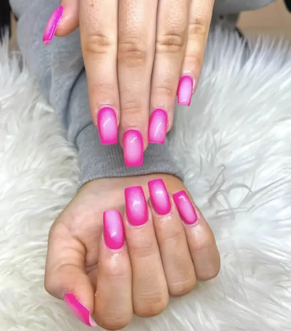 Pink Sheen Nails