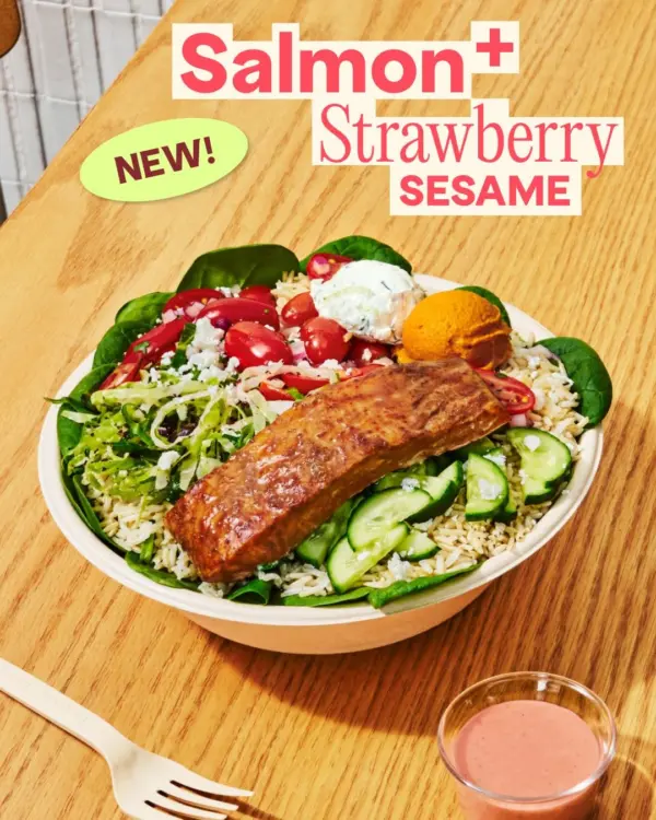 Salmon + Strawberry Sesame