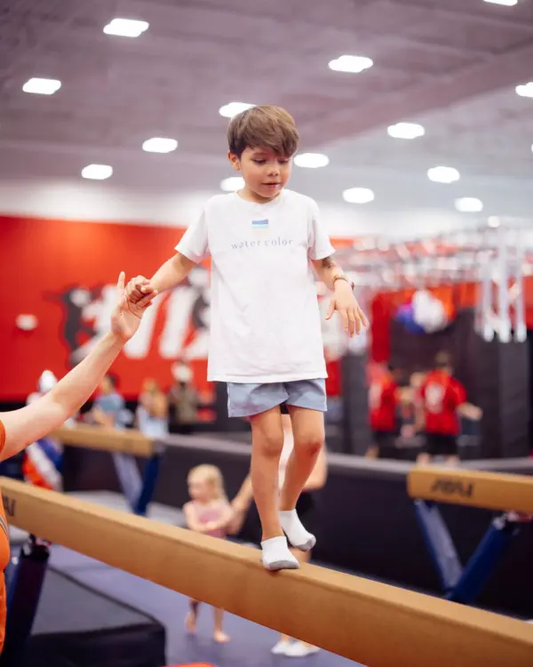 Boy on Balance Beam