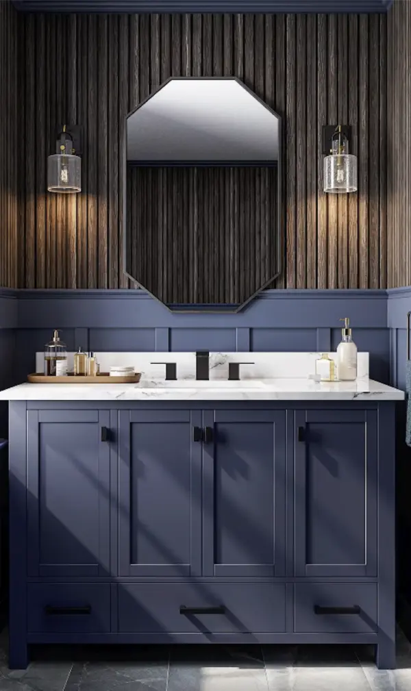 Navy Blue Bathroom